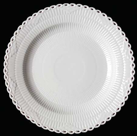 White Full Lace Dinner Plate