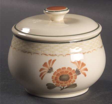 Zinnia Sugar Bowl & Lid