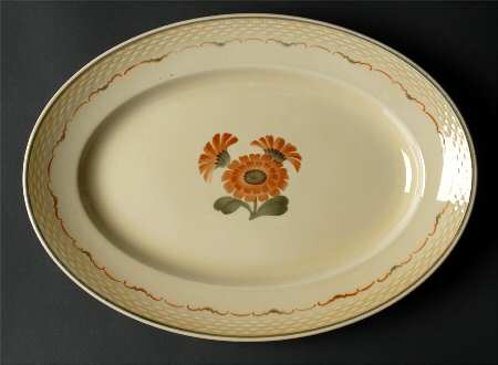Zinnia 12" Oval Serving Platter