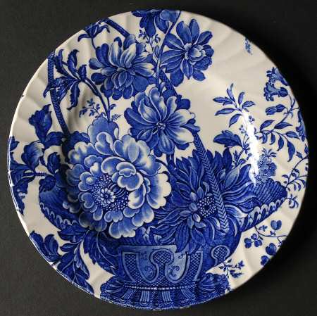 Charlotte Blue On White Bread & Butter Plate