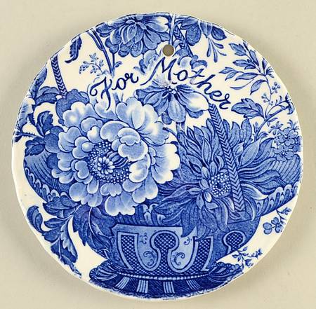 Charlotte Blue On White Plate Wall