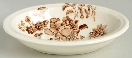 Charlotte Brown On White Soap Dish