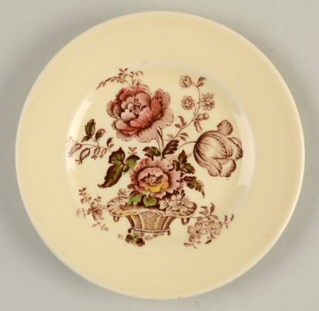 Charlotte Brown Multicolor Bread & Butter Plate