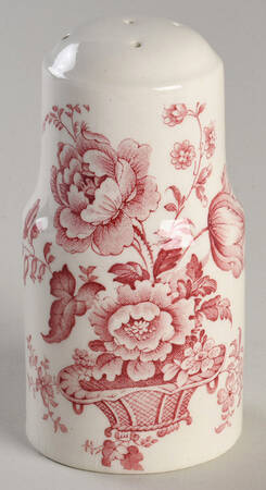 Charlotte Red On White Salt Shaker