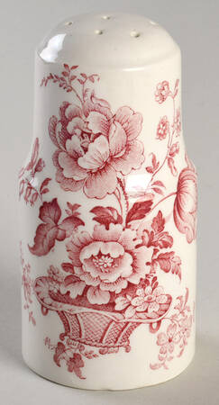 Charlotte Red On White Pepper Shaker