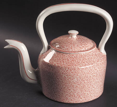 Country Chintz Pink Kettle & Lid