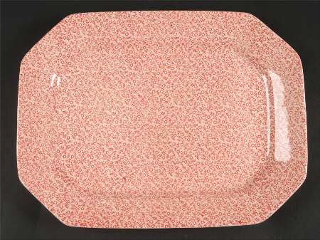 Country Chintz Pink 13" Oval Serving Platter