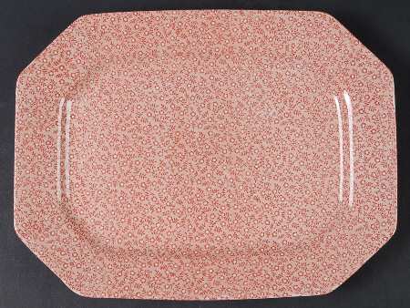 Country Chintz Pink 11" Oval Serving Platter