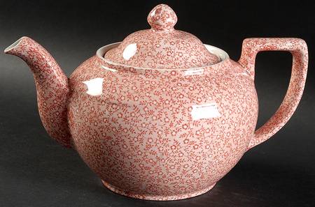 Country Chintz Pink Teapot & Lid