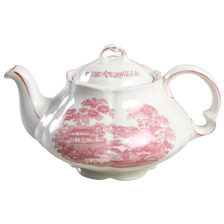 Tonquin Pink Teapot & Lid by Royal Crownford