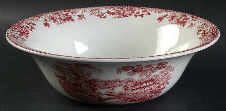 Tonquin Pink 8" Round Vegetable Bowl