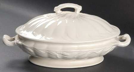 Wheat (Cream) Oval Covered Vegetable