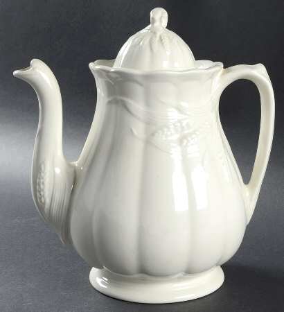 Wheat (Cream) Coffee Pot & Lid