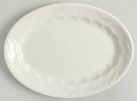 Wheat (Cream) 11" Oval Serving Platter