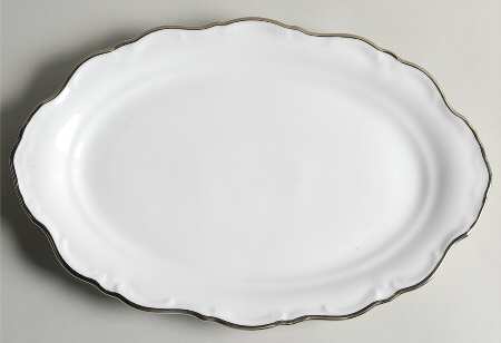 Elegance (Platinum) 12" Oval Serving Platter