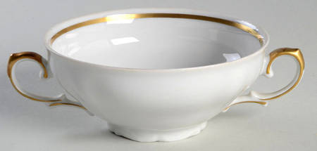 Elegance (Gold) Flat Cream Soup Bowl