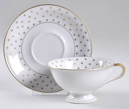 Golden Dream Footed Cup & Saucer Set