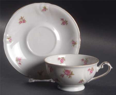Old Dresden Footed Cup & Saucer Set