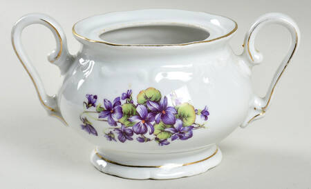 Violet of The Alps Sugar Bowl No Lid