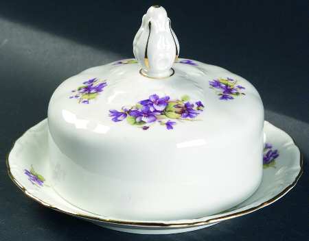 Violet of The Alps Round Covered Butter
