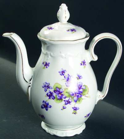 Violet of The Alps Coffee Pot & Lid