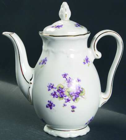 Violet of The Alps Mini Coffee Pot & Lid