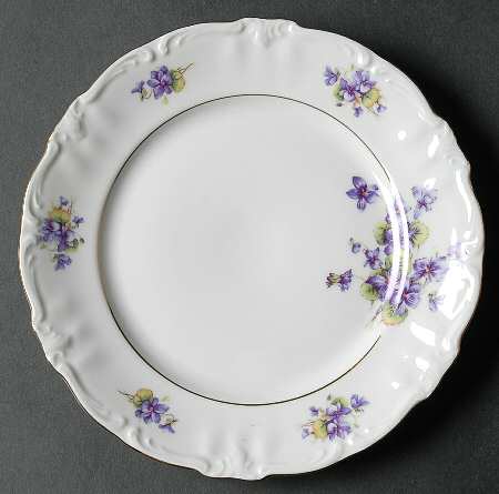 Violet of The Alps Salad Plate