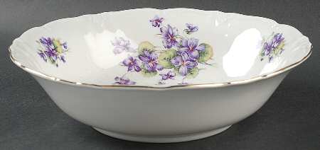 Violet of The Alps 9" Round Vegetable Bowl