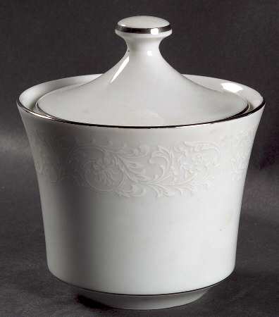 Brocade Sugar Bowl & Lid