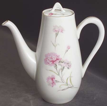 Carnation Coffee Pot & Lid