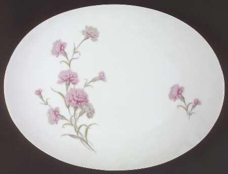 Carnation 15" Oval Serving Platter