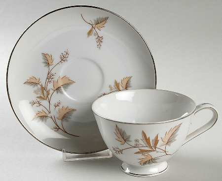 Shelley Footed Cup & Saucer Set