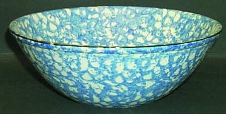Town and Country Blue (Black Trim) 8" Round Vegetable Bowl