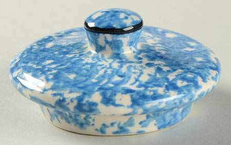 Town and Country Blue (Black Trim) Lid for Sugar Bowl