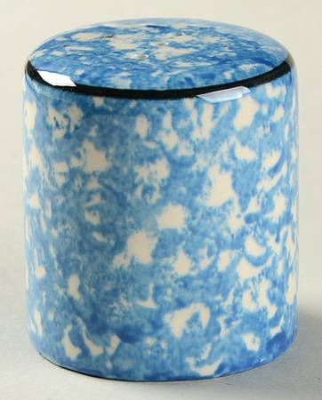 Town and Country Blue (Black Trim) Salt Shaker
