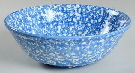 Town and Country Blue (No trim) 8" Round Vegetable Bowl