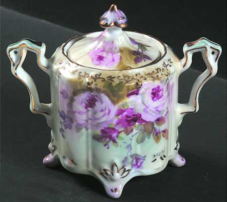 Chantilly Rose Sugar Bowl & Lid