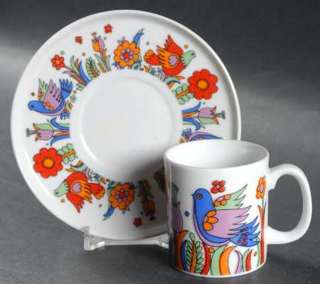 Paradise Flat Demitasse Cup & Saucer Set
