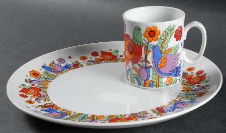 Paradise Snack Plate & Cup Set