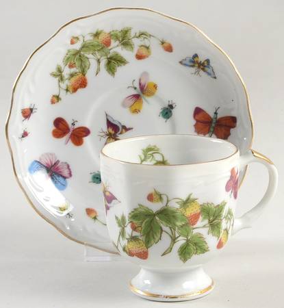 Spring Time Footed Cup & Saucer Set