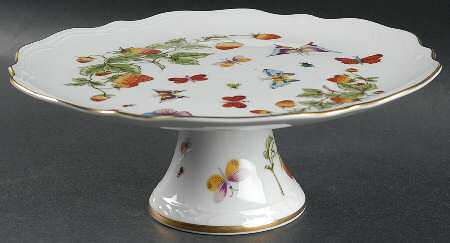 Spring Time 9" Diameter Pedestal Cake Stand