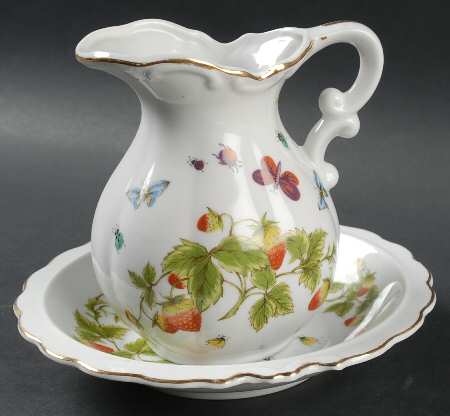 Spring Time Small Pitcher & Bowl Set