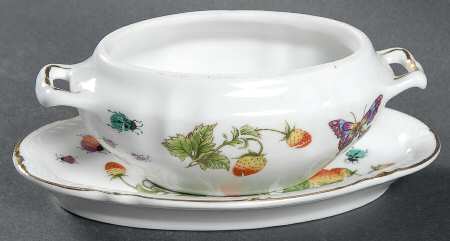 Spring Time Individual Gravy Boat & Plate