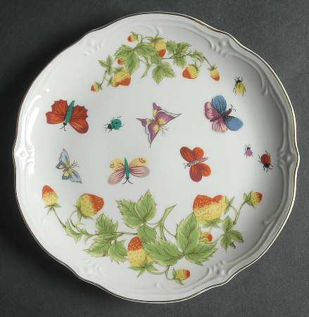 Spring Time Coupe Dessert Plate