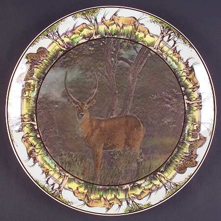 African Series Multicolor (Coupe) 13" Chop Plate (Round Platter)