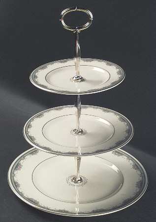 Albany 13 7/8"-14 1/4" 3-Tiered Serving Tray(DP,SP,BB) HC