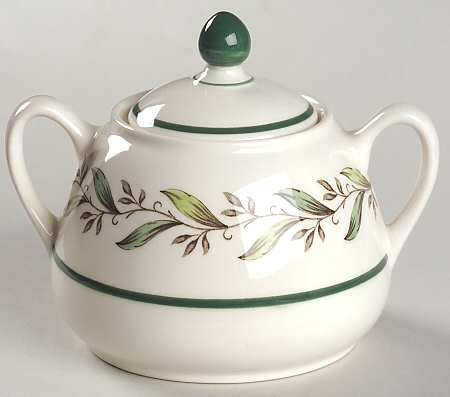 Almond Willow Sugar Bowl & Lid