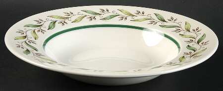 Almond Willow Rim Soup Bowl