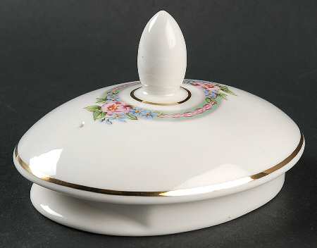 Amelia (White Background) Lid for Teapot