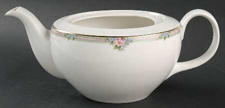 Amelia (White Background) Teapot No Lid
